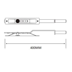 FEC 509 – Fecho unha 400mm de embutir