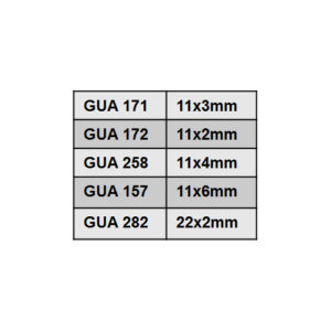 GUA 171 / GUA 172 / GUA 258 / GUA 157 / GUA 282 – Espuma adesiva em PVC
