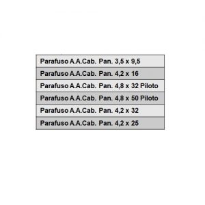 Parafuso aço zincado ou Inox