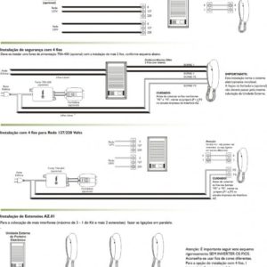 Porteiro eletrônico bivolt F8S para fechadura elétrica HDL