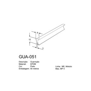 GUA 051 – Guarnição cunha